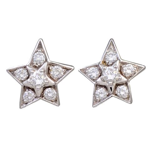 chanel earring star|chanel valentine earrings.